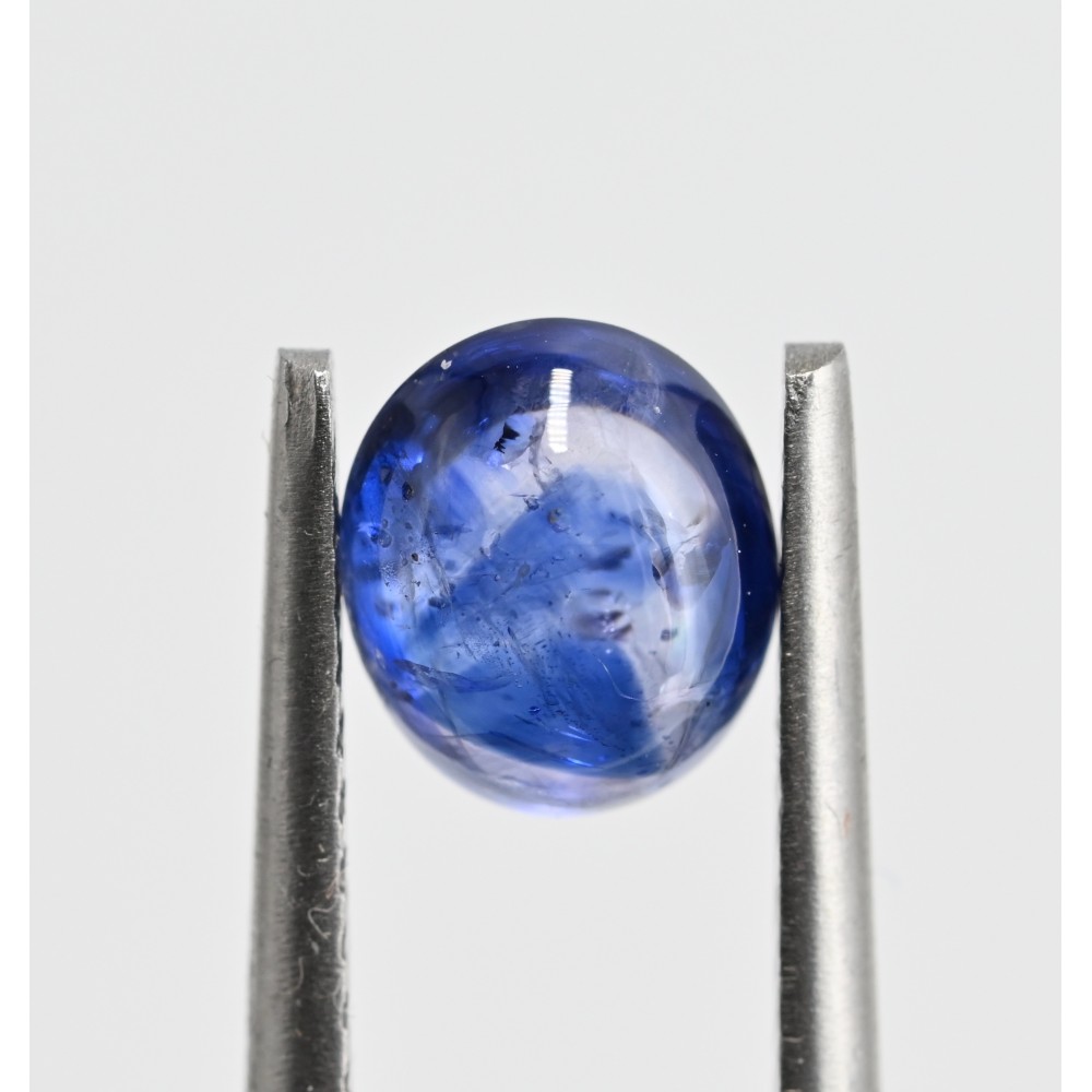 Сапфир полихромный бесцветно-голубой-синий, без нагрева, 1.72 кар., Шри-Ланка