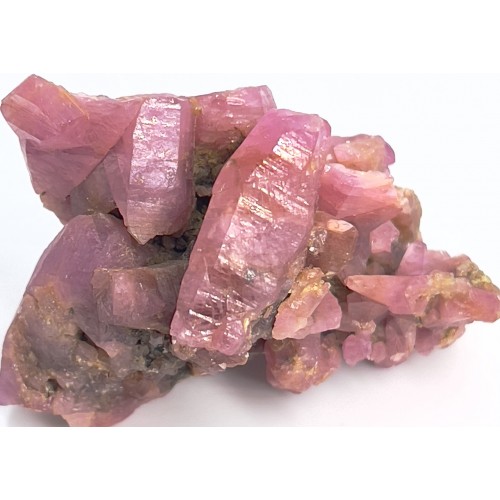 Розовый сапфир, сросток кристаллов, 25.5гр.,  Люк Йен, Вьетнам